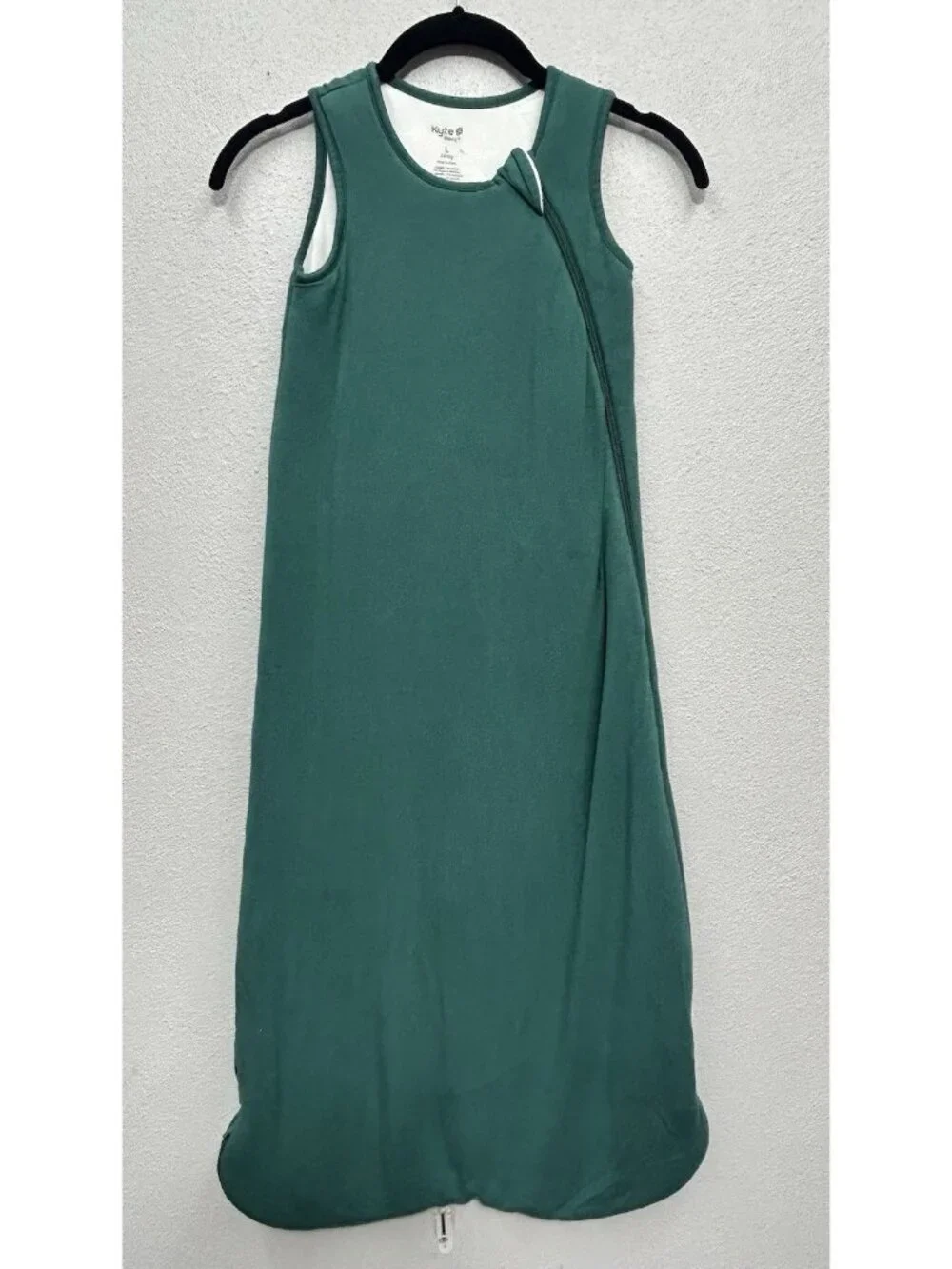 Kyte Baby Sleep Sack Large 2.5 Tag Green Bamboo Sleeveless Zipper